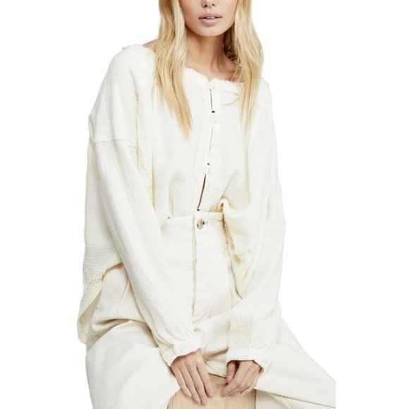 Free People Tops - We The Free People Moving Mountains Gauze Shirt